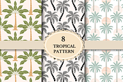 Palm Tree Tropical Seamless Patterns, a Pattern Graphic by wind mill (Thumbnail 1 of 3)