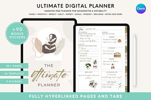 Undated Digital Life Planner IPad