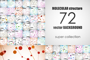 72 beautiful molecular structures, a Healthcare Illustration by Palau