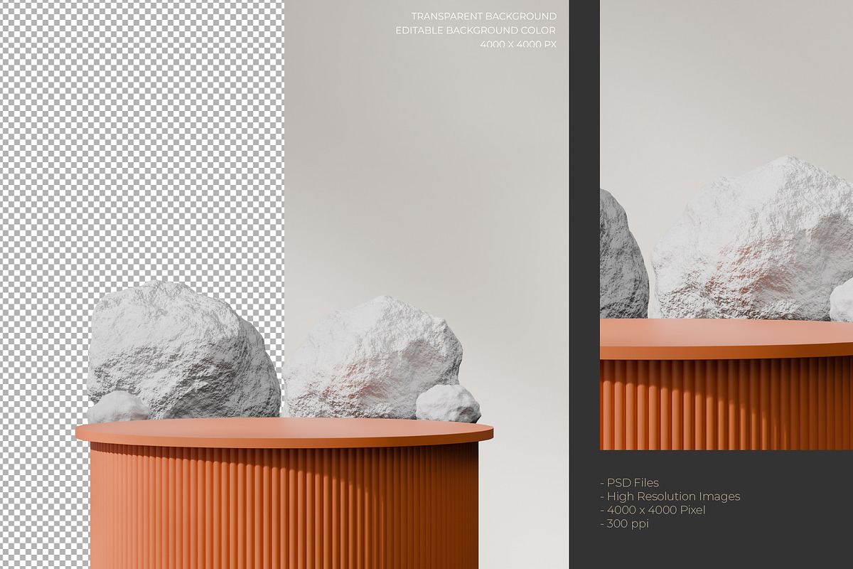 5 Podium with Transparent Background, a Background Graphic by faustudio (Photo 7 of 7)