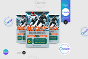 Hockey Tournament Flyer Template, a Flyer Template by Aam360 (Thumbnail 1 of 3)