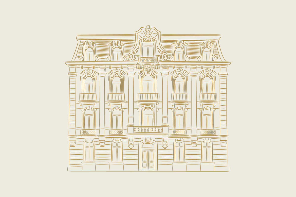 Hand drawn Vintage Houses, a Decorative Illustration by dariikos (Photo 7 of 13)