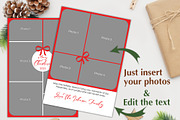 Christmas Card Photo Template PSD, a Card Template by PSD templates and Photos (Thumbnail 2 of 4)