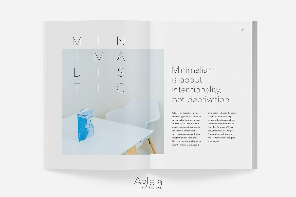 Aglaia Typeface • 3 Elegant Weights preview 6