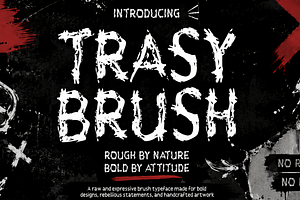 Trasy Brush Grunge Brush Typeface