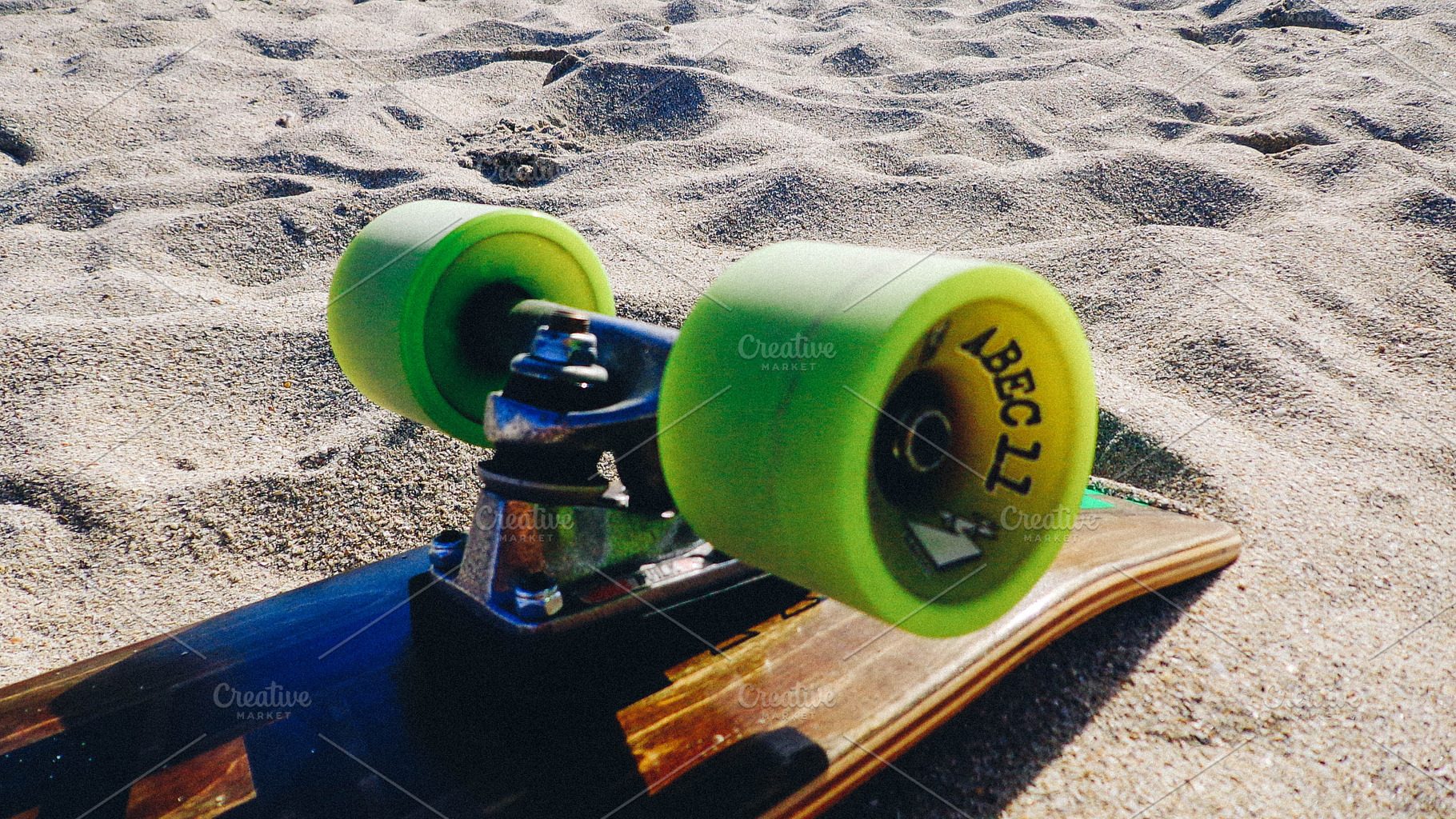 Longboard on a beach 2 ocean, a Person Photo by ARTPLAY STUDIO