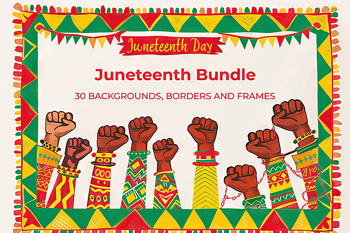 Juneteenth Bundle, a Background Graphic by karenfoleyphoto | Creative ...