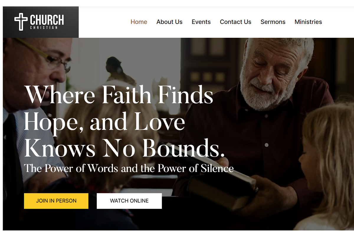 Wix Church Website Template | Custom, a Wix Template by Simple Hyped (Photo 3 of 5)