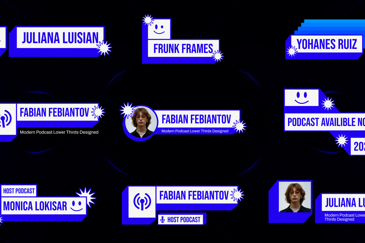 Podcast Lower Thirds After Effect, a Social Media Template by Loin Studio (Photo 5 of 7)