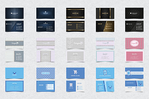 250 Business Card Vector Templates