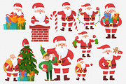 Santa Claus Vector Set, an Object Graphic by Eklip Studio (Thumbnail 1 of 2)