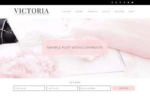 Victoria Feminine Wordpress Theme