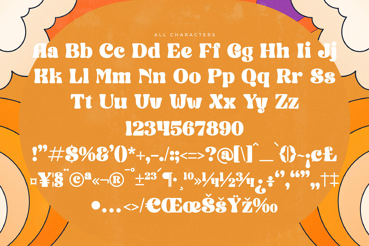 Madnight Honeys Retro Groovy Font, a Serif Font by timelesstype.co (Photo 18 of 20)