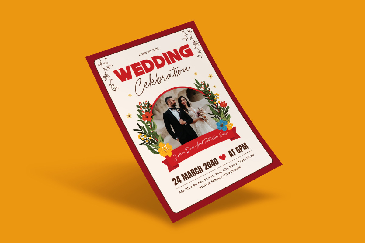 Madina Wedding Invitation Template, an Invitation Template by dokudokunomi (Photo 3 of 4)