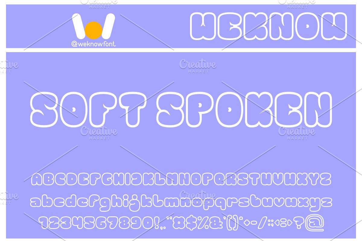 Soft Spoken font, a Font by weknow (Photo 1 of 8)