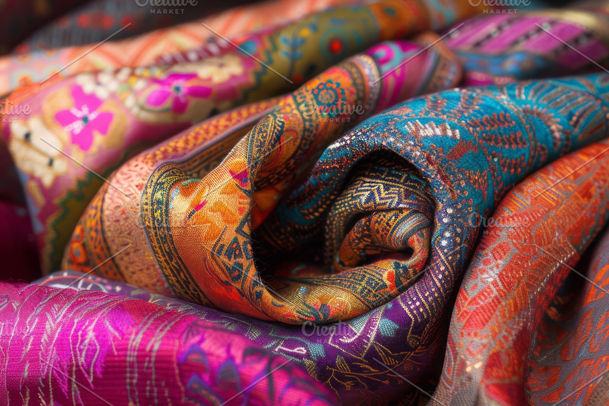 Indian Fabric - 43 images, a Beauty & Fashion Photo by Handmadefont (Photo 3 of 11)