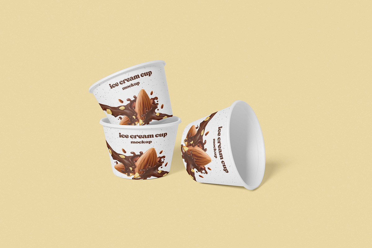 Ice Cream Cup Mockup, a Cups & Container Mockup by xavier_studio (Photo 5 of 5)