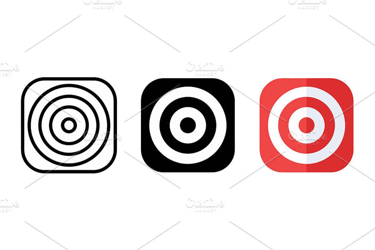 Target Vector Icons, a Solid Icon by Artonix (Photo 2 of 2)