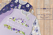 Pansies-Design pack, an Illustration by watercolorwild.graphics (Thumbnail 5 of 10)