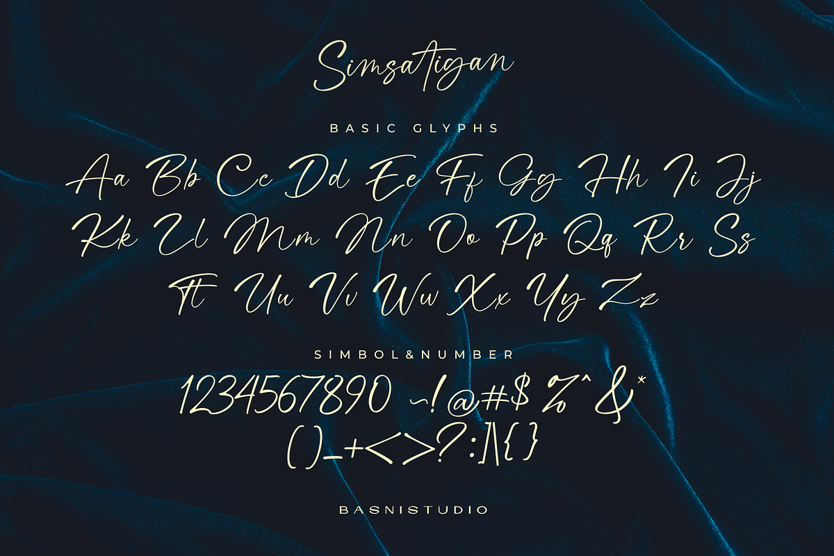 Simsatigan – Casual Handwritten Font, a Handwritten Font by Basnistudio (Photo 11 of 14)
