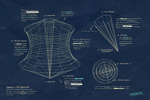 Vintage Blueprint Set