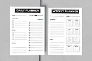 Daily and Weekly Planner Design, a Stationery Template by MightyDesign (Thumbnail 1 of 6)