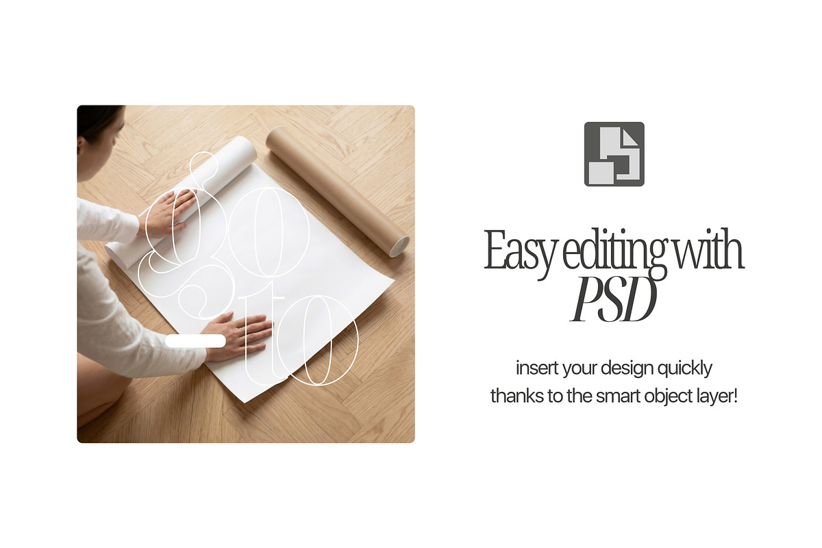 A1 Poster Mockup With Person PSD, a Mockup by First Impression Mockups (Photo 3 of 4)