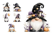 Halloween Gnome PNG Clipart Bundle, a Seasonal Illustration by Nicolle's Colorful Art (Thumbnail 4 of 5)