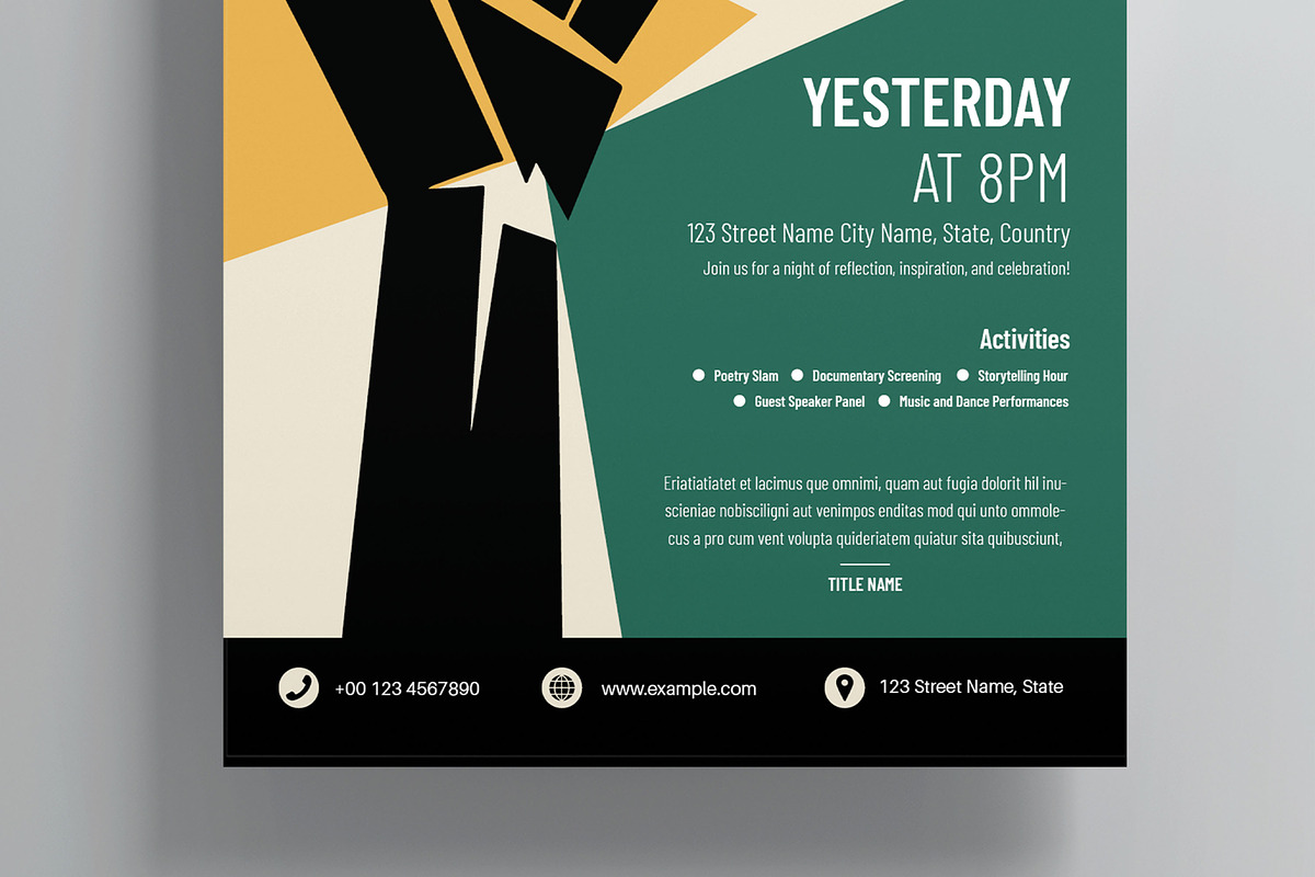 Black History Month event, a Flyer Template by MightyDesign (Photo 3 of 8)