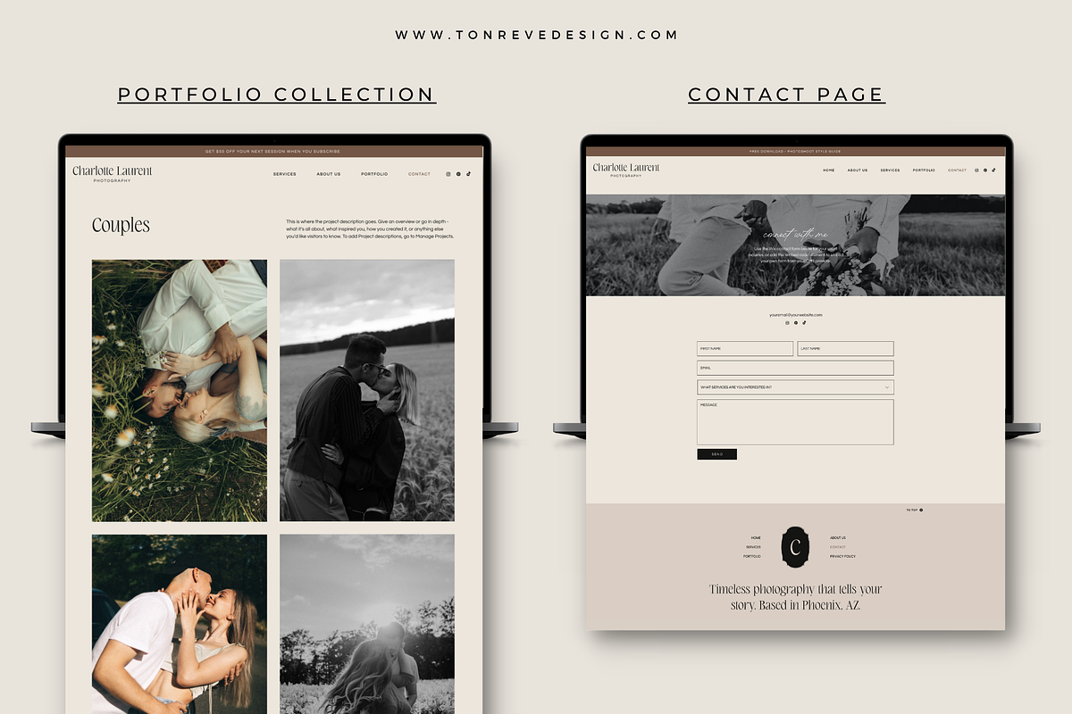 Website Template for Photographers, a Wix Template by Ton Rêve Design Studio (Photo 4 of 8)