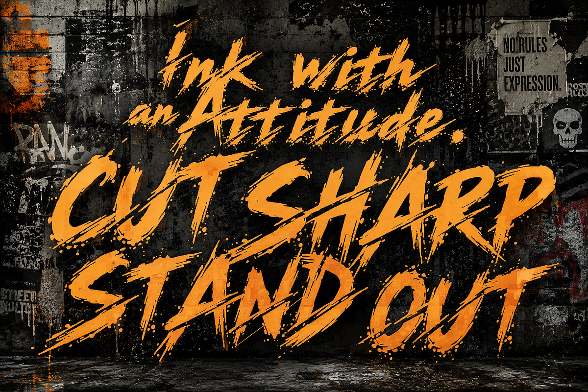 MoonSlash - Raw Cuts Typeface, a Handwritten Font by HypeWorksCo (Photo 4 of 14)