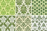 Green Damask Seamless Patterns, a Pattern Graphic by PrintablesByFranklyn (Thumbnail 3 of 4)