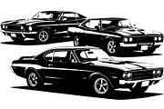 Retro Fast Car Vector SVG Bundle, an Object Graphic by jahid234 (Thumbnail 9 of 13)