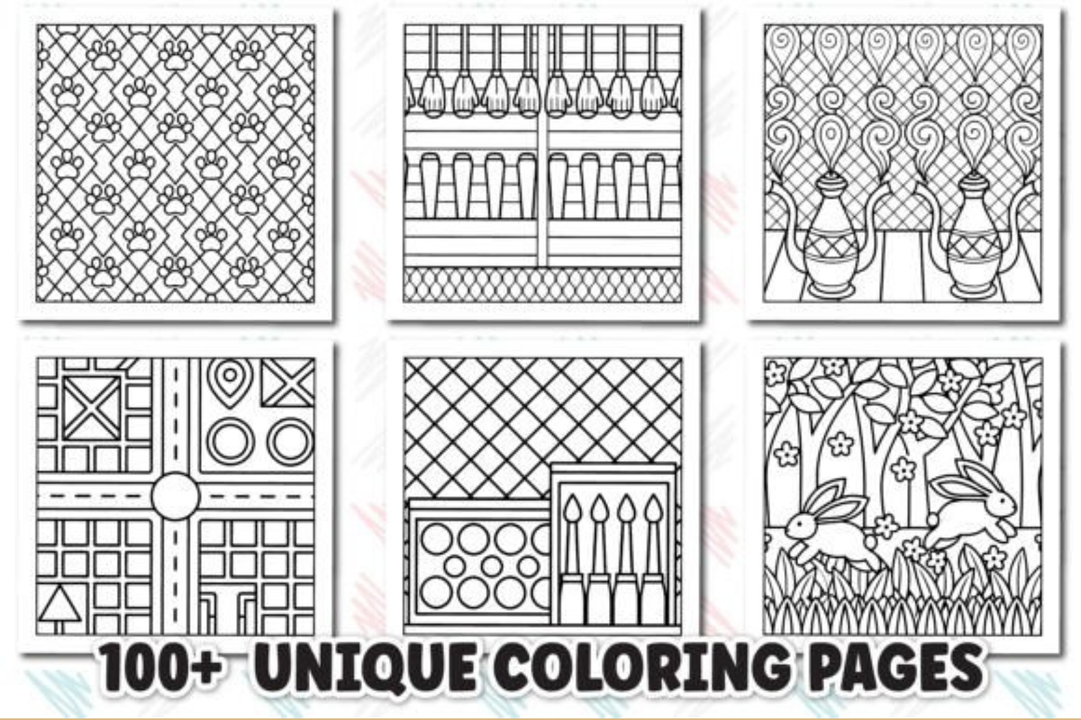Bold & Easy Comfy Patterns Coloring, a Graphic by shopcosm (Photo 2 of 2)