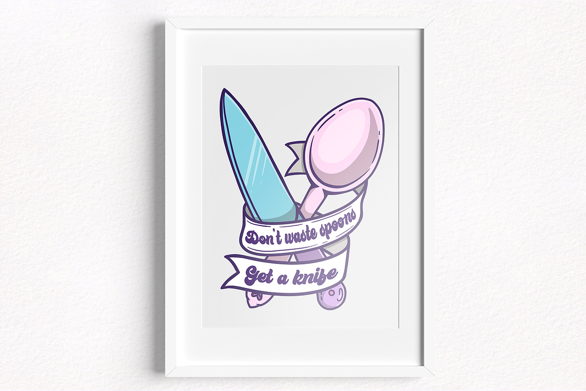 Mental Health - Spoonie clipart, a Healthcare Illustration by Sonch' s Curiosities (Photo 3 of 3)