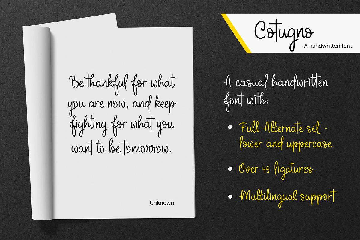 Cotugno Script Font preview 5