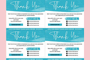 Thank you order card blue Canva 12, a Card Template by bonadigitals (Thumbnail 3 of 3)