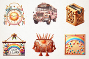 Boho Back To School Sublimation PNG, an Illustration by RobertsArt (Thumbnail 5 of 7)