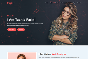 Farin - Minimal Portfolio Template