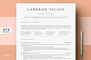Minimalist ATS Friendly Resume, a Resume Template by MAM Design (Thumbnail 1 of 10)