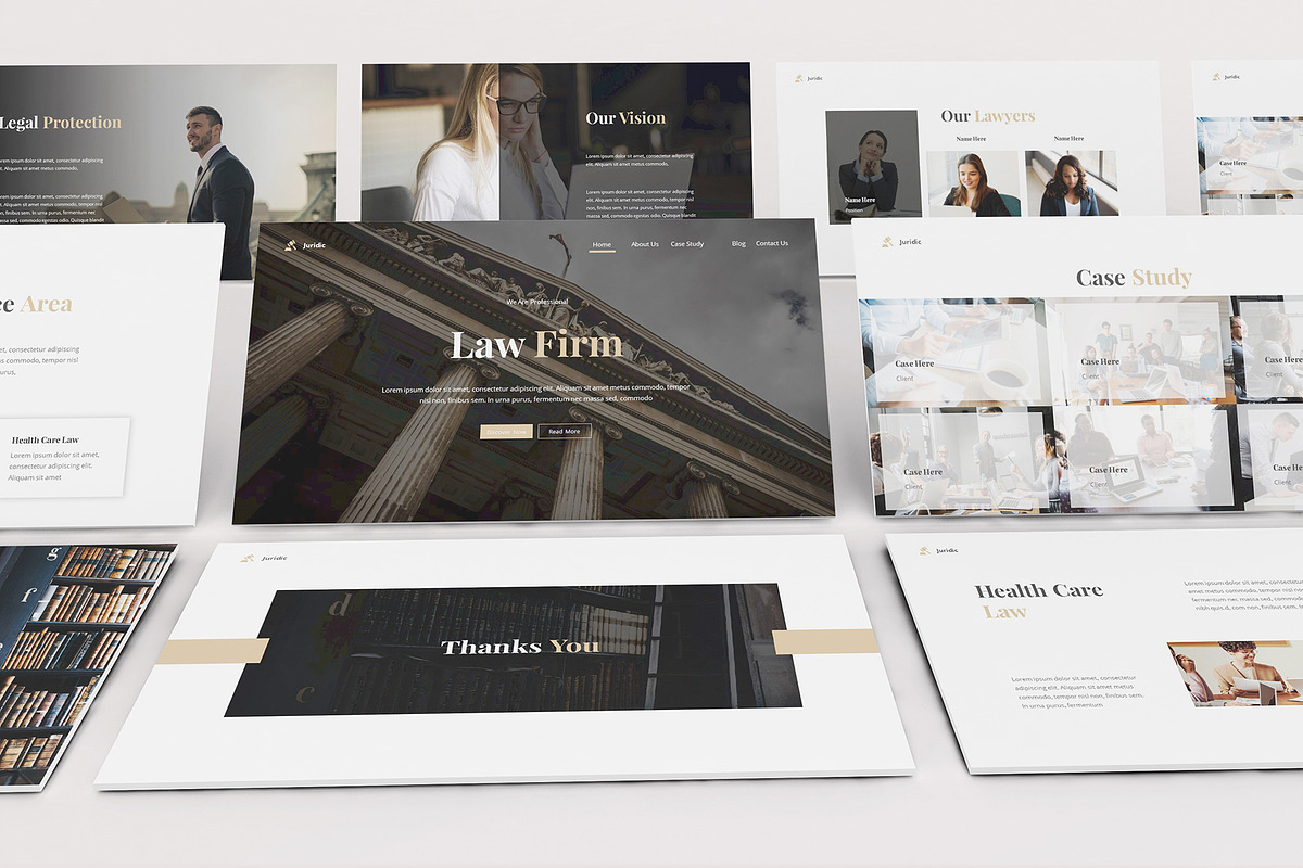 Law Firm Powerpoint Template, a Presentation Template by Formatika Studio