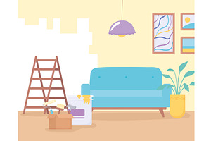 home improvement painting, an Object Illustration by studiogstock