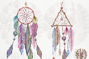 Feathers And Dreams Clipart Set