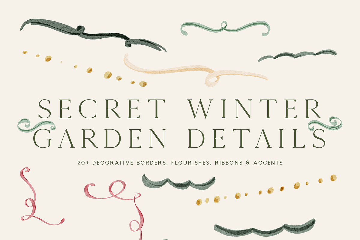 Secret Winter Garden Collection, a Decorative Illustration by Karma (Photo 16 of 21)