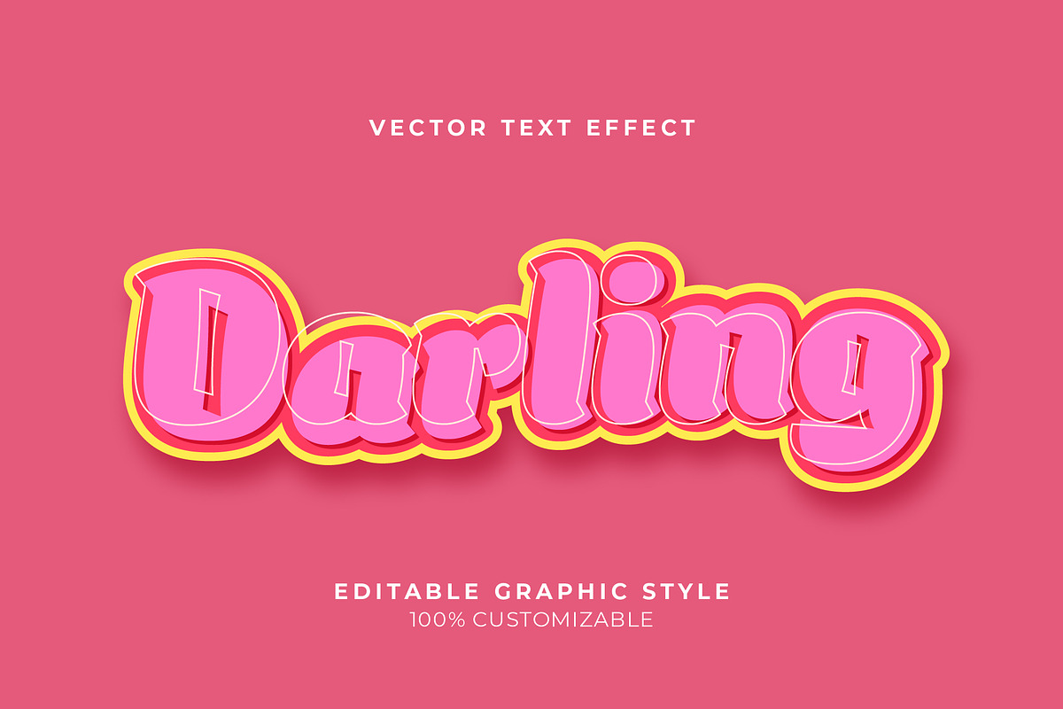 Playful Pink Retro Text Effect