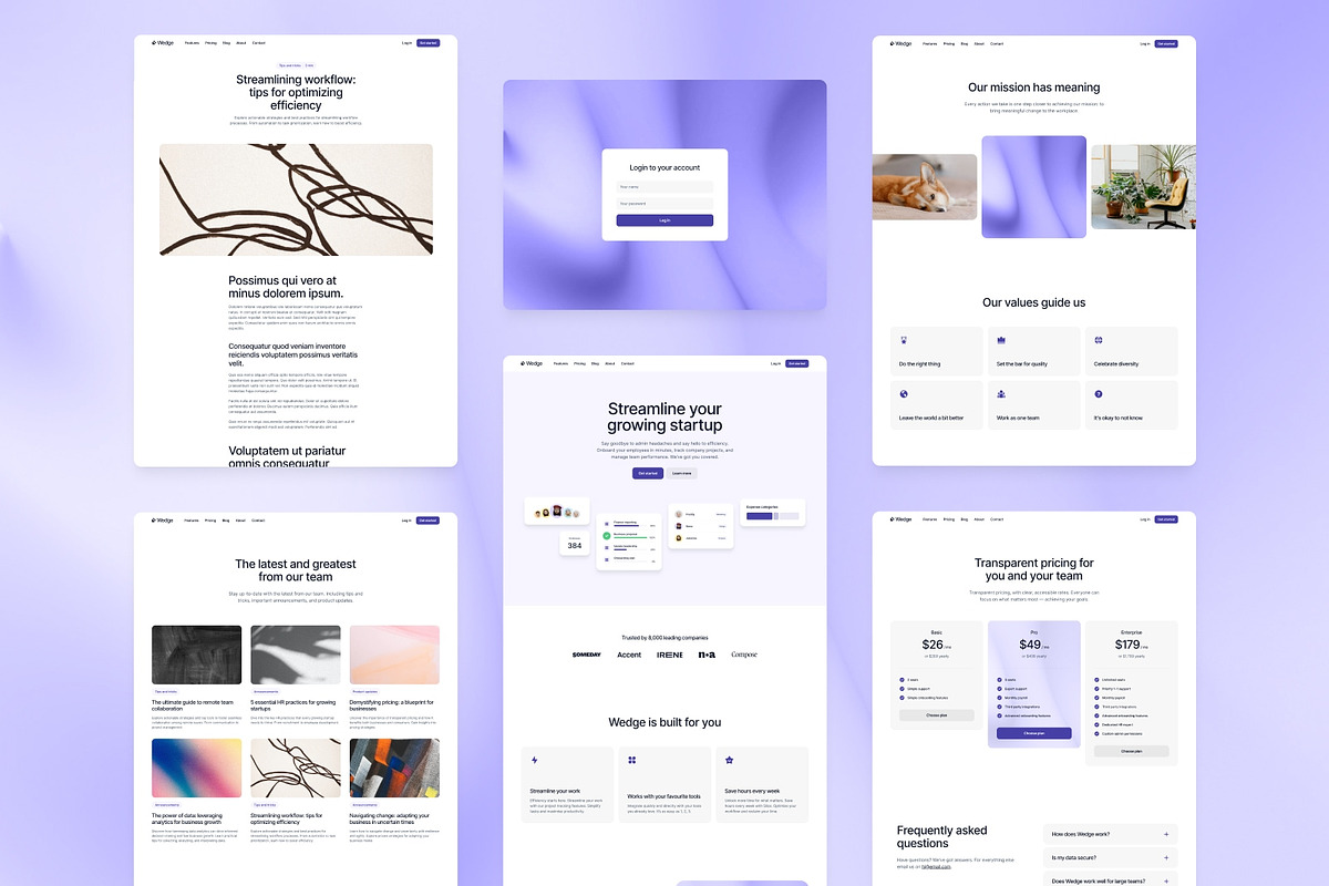 Wedge SaaS Template · Framer, a Landing Page Template by Bryn Taylor (Photo 4 of 5)