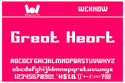 Great heart font, a Font by weknow (Thumbnail 3 of 5)