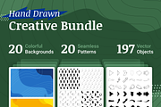 Hand Drawn Creative Bundle, an Object Graphic by 123done (Thumbnail 1 of 11)