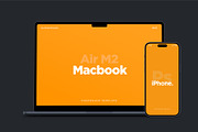 Macbook Air and iPhone Mockup Pack, a Mac Mockup by DreamVisuals (Thumbnail 6 of 10)