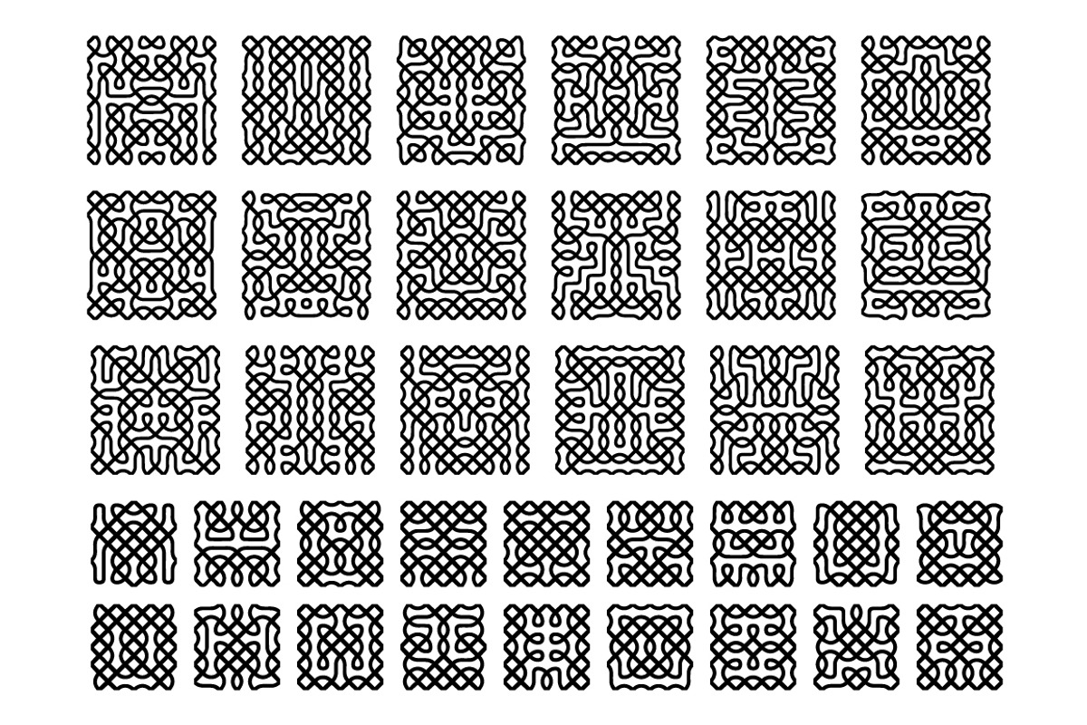 Celtic Patterns Set, a Pattern Graphic by Alex Serada (Photo 2 of 5)